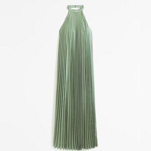Giselle Pleated Trapeze Maxi Dress